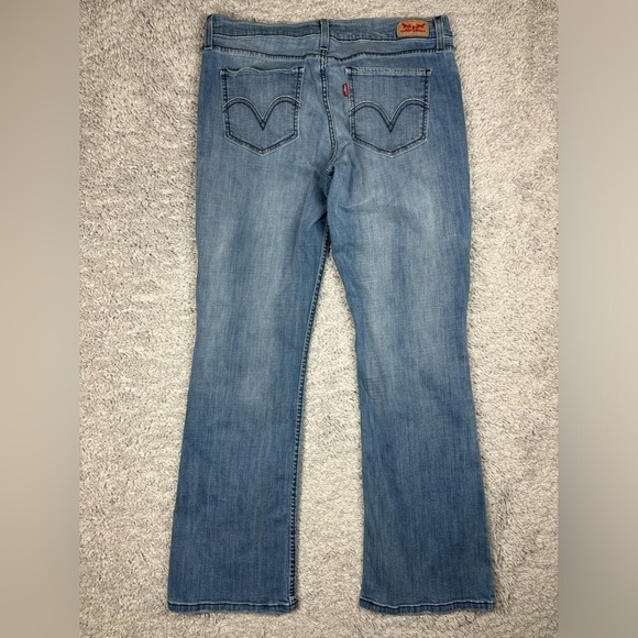 Levi's Jeans Womens 31 524 Too Super Low Boot Cut Light Wash Classic Low Rise - Picture 4 of 4